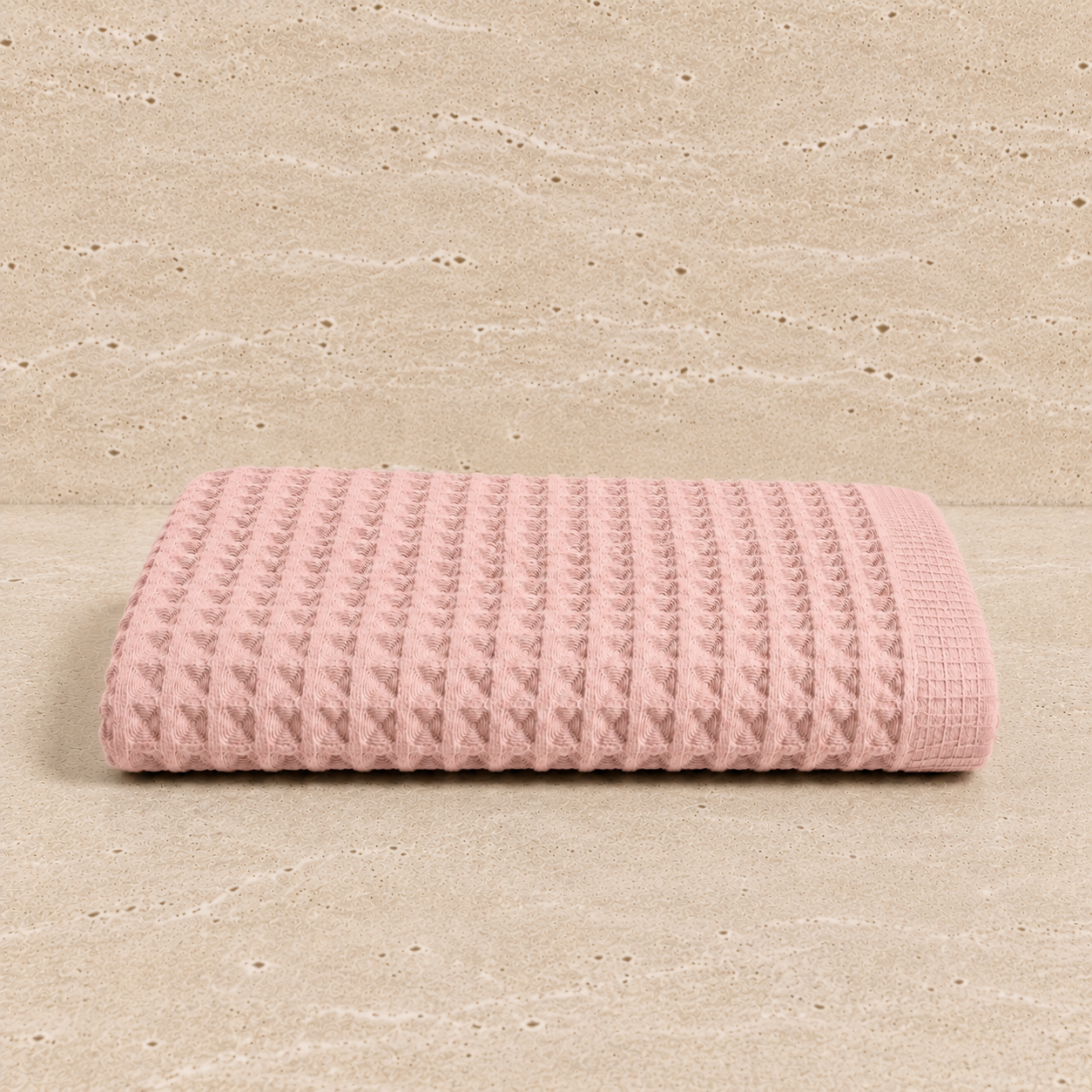 Drap de bain coton Nid d'Abeille Gris Foncé