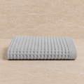 Drap de bain coton Nid d'Abeille Gris clair