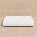 Drap de bain coton Nid d'Abeille Blanc