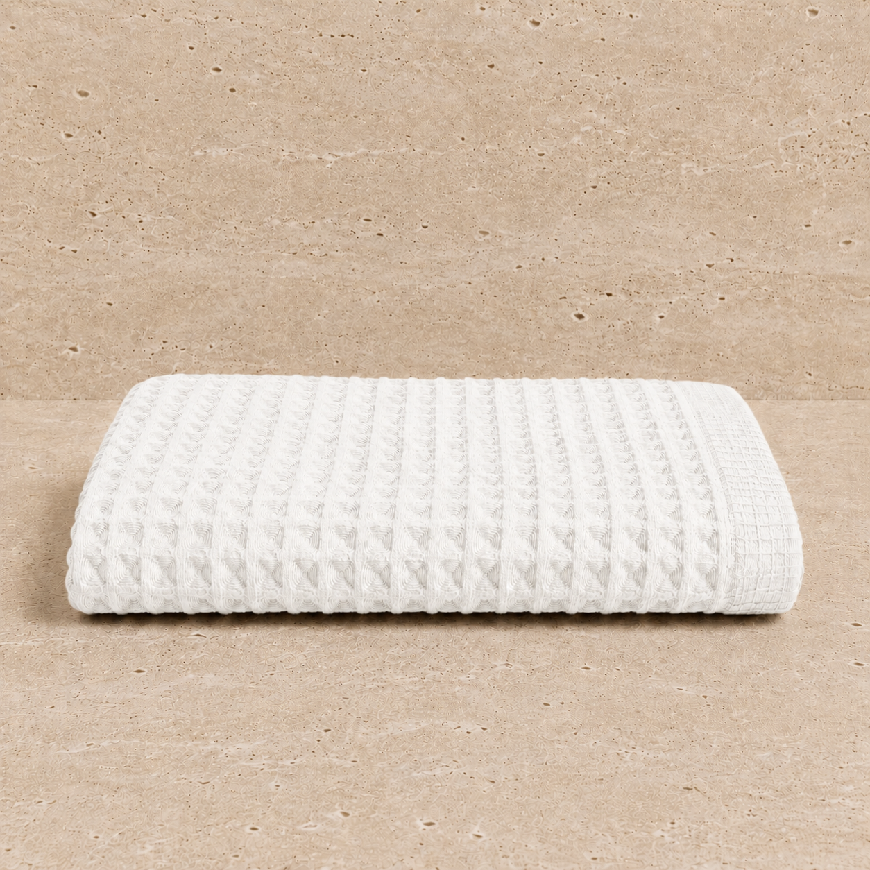 Drap de bain coton Nid d'Abeille Gris Foncé
