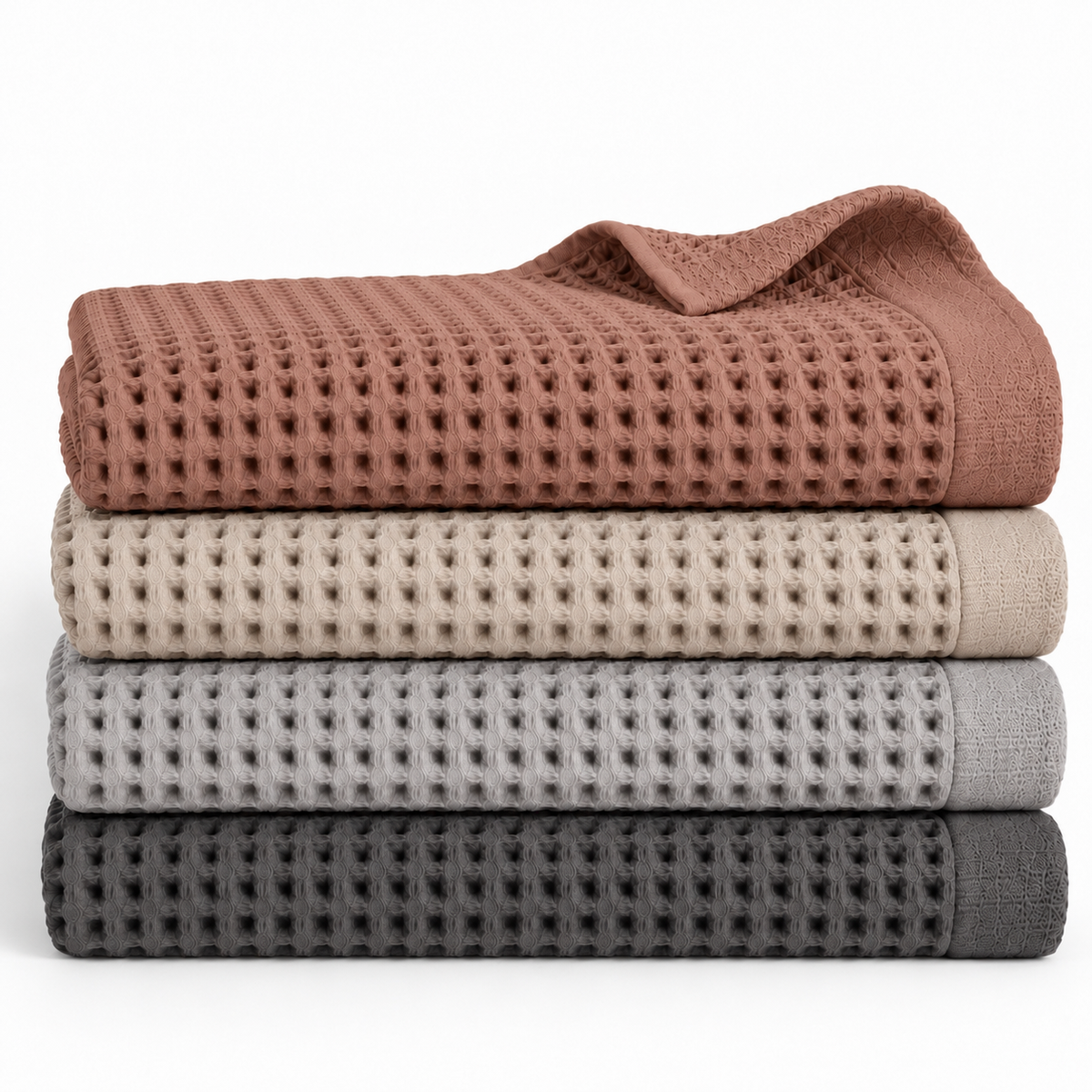 Draps de Bain Nid d’Abeille 80x160 cm – Collection Nuances