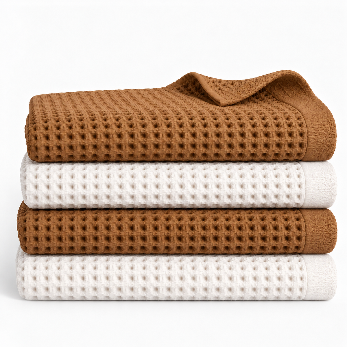 Draps de Bain Nid d’Abeille 80x160 cm – Collection Duo