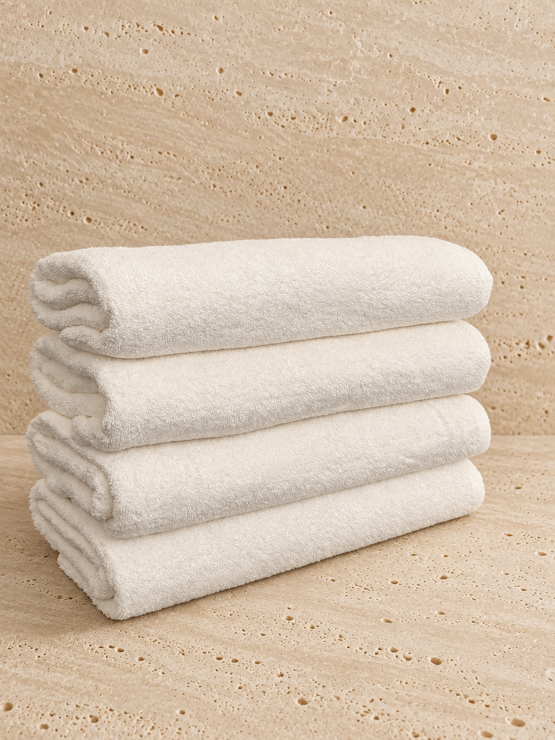 Drap de bain Blanc 70x140 100% coton qualité hôtelière 450g/m²