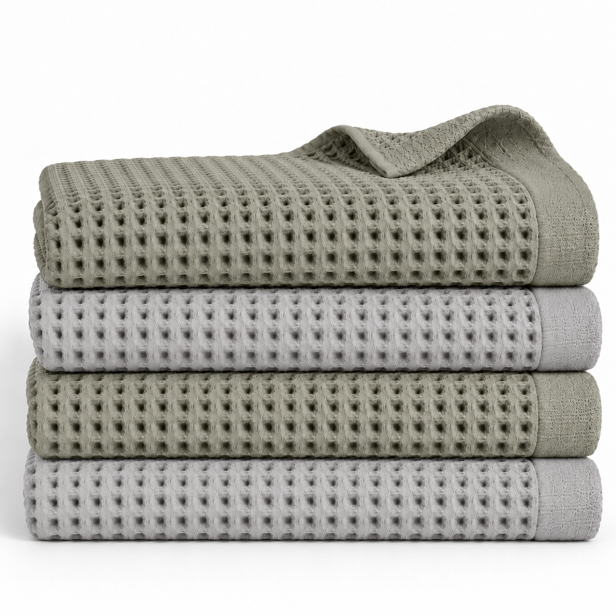 Draps de Bain Nid d’Abeille 80x160 cm – Collection Duo