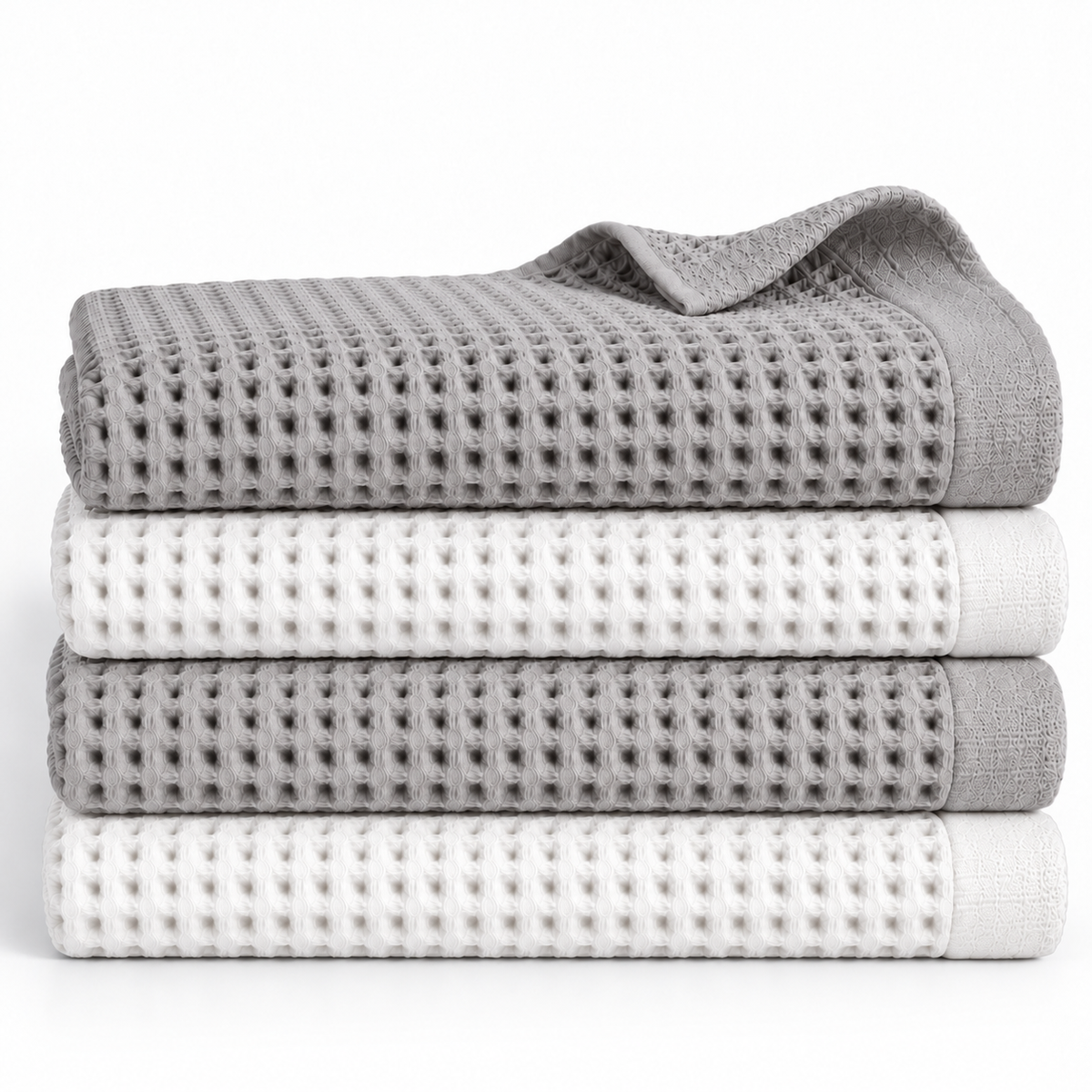 Draps de Bain Nid d’Abeille 80x160 cm – Collection Duo