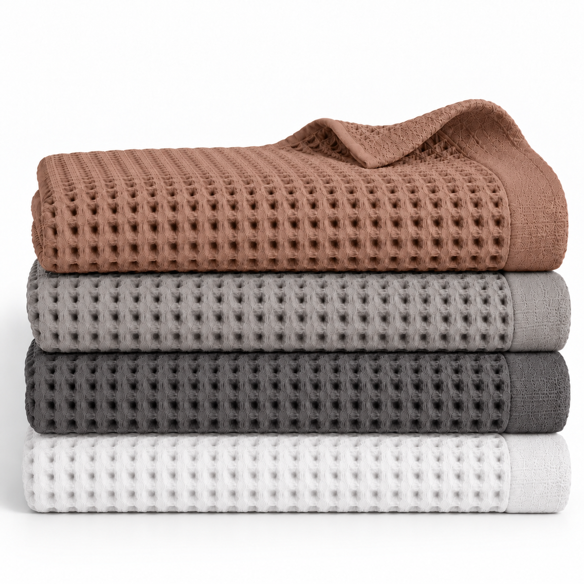 Draps de Bain Nid d’Abeille 80x160 cm – Collection Nuances