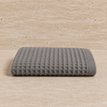 Drap de bain coton Nid d'Abeille Gris Foncé