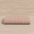 Drap de bain coton Nid d'Abeille Sable Rosé