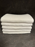 Drap de bain coton Nid d'Abeille Blanc