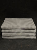 Drap de bain coton Nid d'Abeille Gris clair
