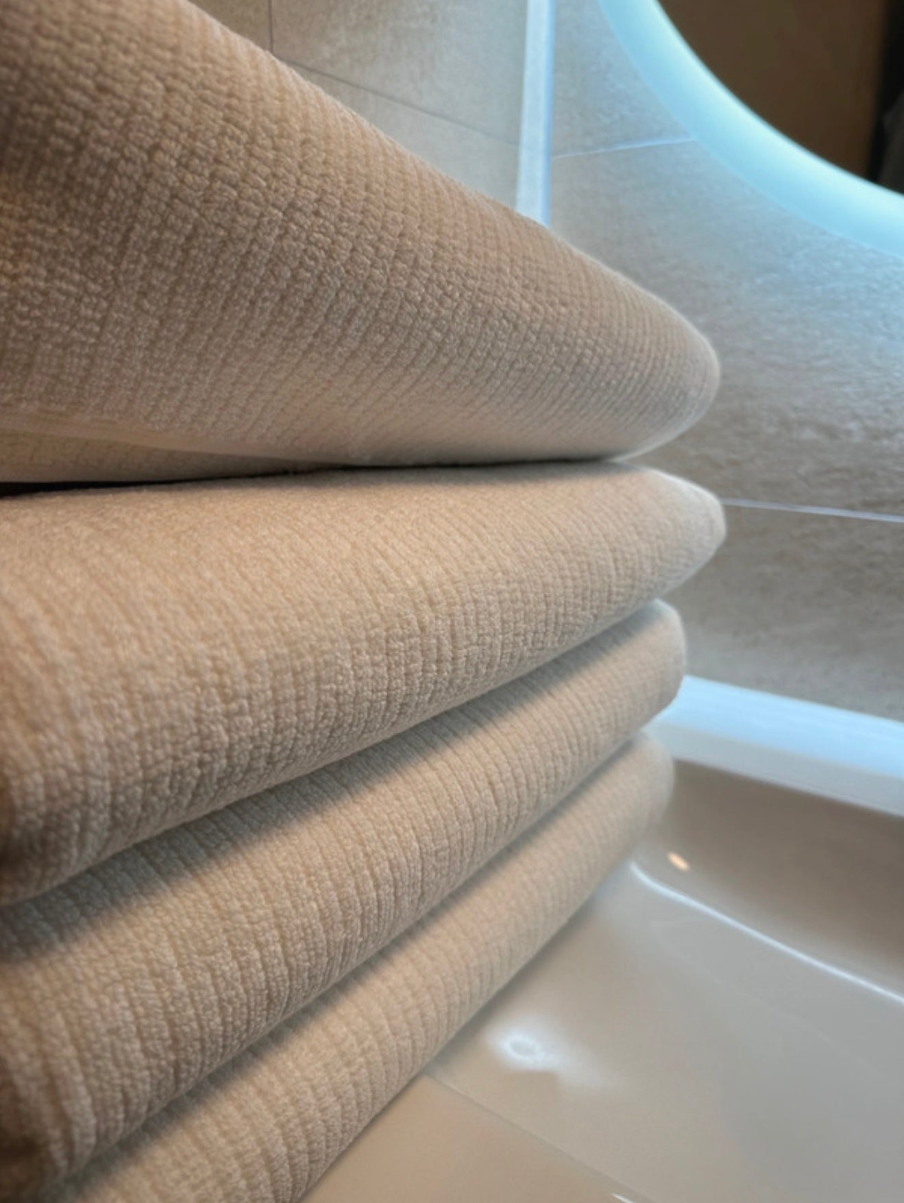 Drap de bain Palace à relief 100% coton Collection Hôtelière 600g/m²
